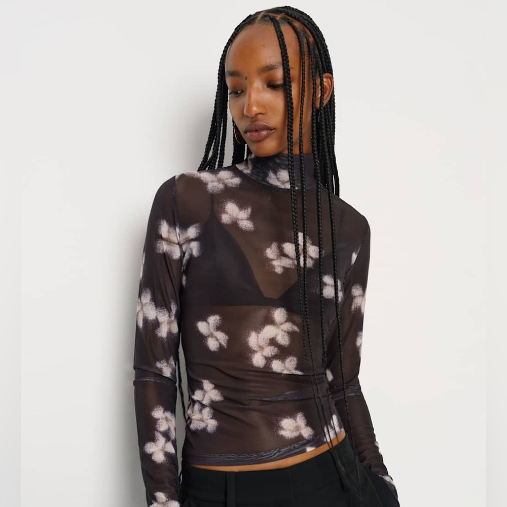 NWT Reformation Nell Knit Top Black - Size M
